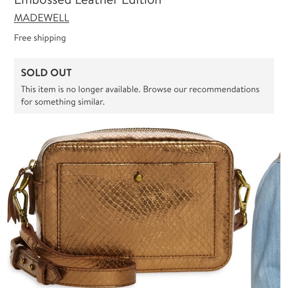 Leather Transport Camera Bag: Metallic Snake